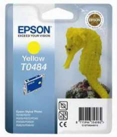 Картридж Epson T0484, желтый